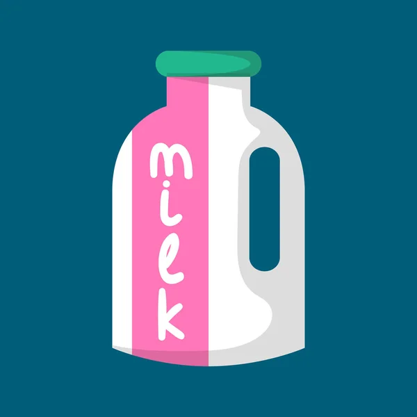 Vector cartoon milk package — Stock Vector
