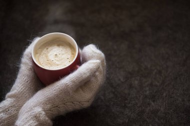 Lezzetli Kahve soğuk kış ısıtır