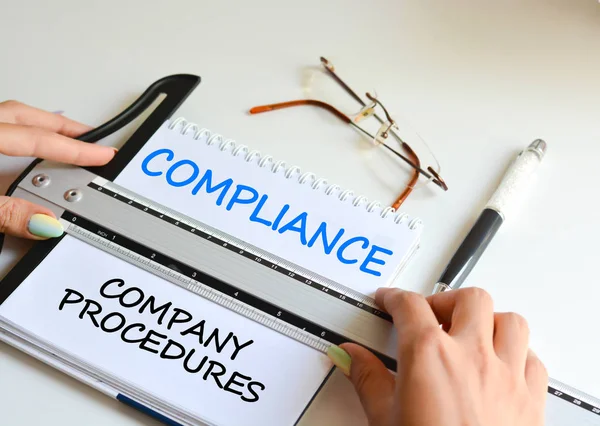 Compliance to company procedures and policies — Stock Photo, Image