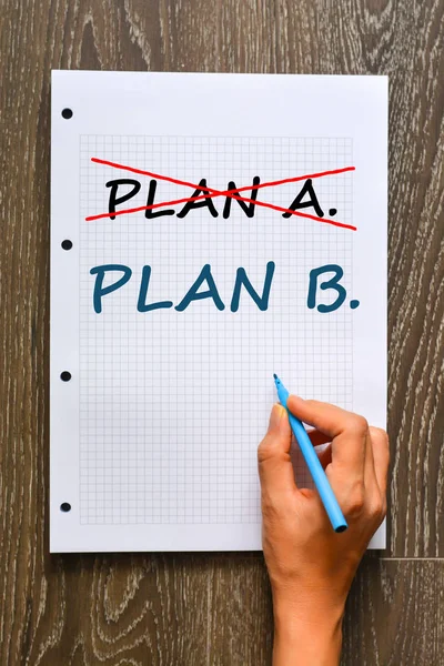 Elección entre el plan a y el plan b —  Fotos de Stock