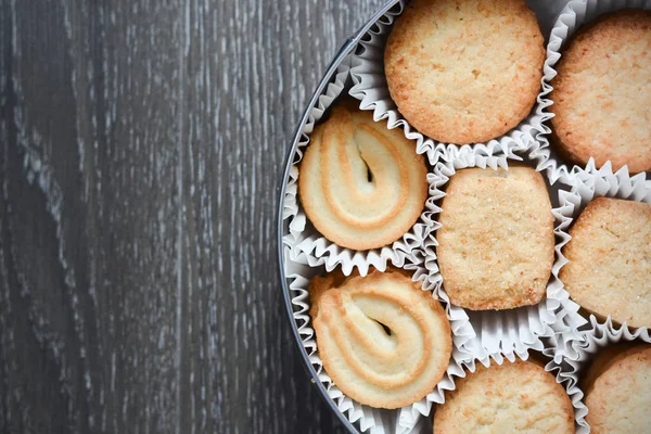 Поле Данська масла печиво Закри — стокове фото