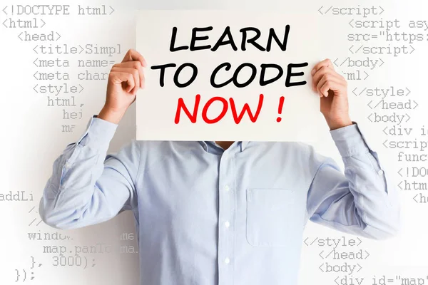 Leren om code of om te worden een webontwikkelaar — Stockfoto