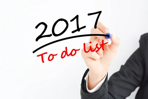 Zeit für die To-do-Liste für 2017 — Stockfoto