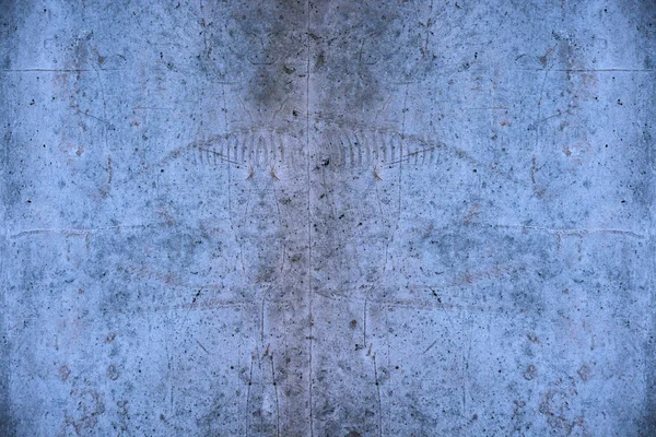 Mavi renk efekti ile beton kalıbı bozulmuş — Stok fotoğraf