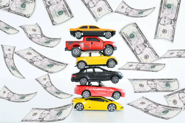 Entwicklung der Preise in der Automobilindustrie — Stockfoto