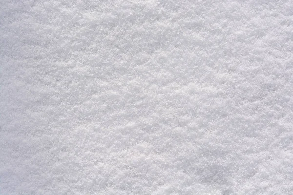 Freshly fallen white and fluffy snow background — Stock Photo, Image