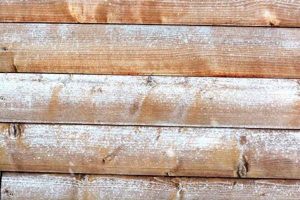 Παλαιωμένα ξύλινα φόντο με χιόνι — Φωτογραφία Αρχείου