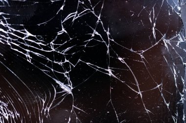Kırık cam veya kırık smartphone ekran 