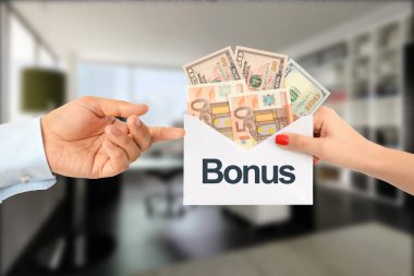 Bonus ödeme veya bir verimli çalışan kavramı için ek ödeme