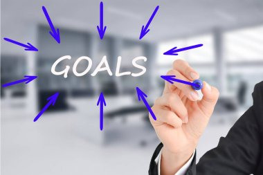 Office arka plan ile gol odaklanmak