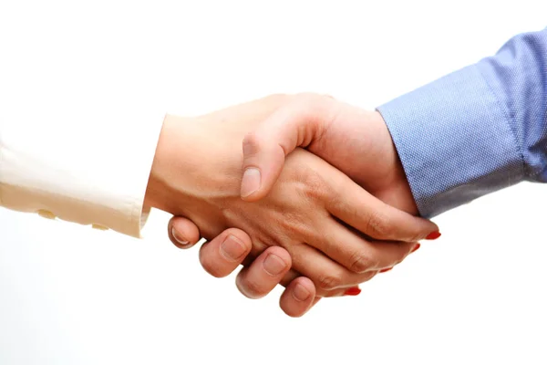 Business mensen handdruk na overeenkomst of contract sluiten — Stockfoto