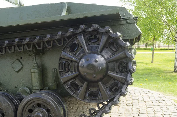 Caterpillar tysk stridsvagn sedan andra världskriget — Stockfoto