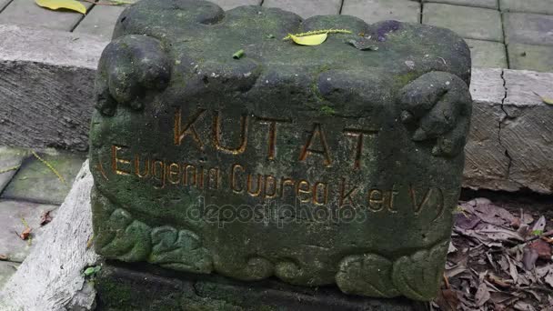 Bosque histórico de piedra en los trópicos Kuta Indonesia . — Vídeos de Stock