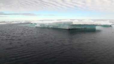 Kuzey Buz Denizi içinde buzlar. İzlanda. Yakın çekim.