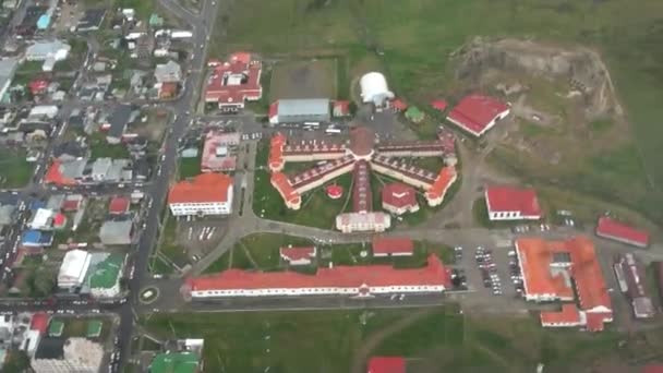 Port of Ushuaia view from above. — Stock Video