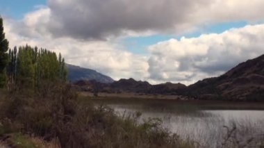 Dağ gölü Patagonya Arjantin.