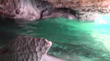 Genel Carrera dağ Patagonya Arjantin Lago Buenos Aires içinde mağara.