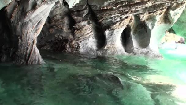 Rapide di fiume di montagna mostrano acqua potabile in Patagonia Argentina . — Video Stock