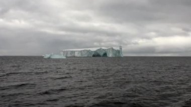 Okyanus Antarktika buz buzdağı buzul ve kar Sahili.