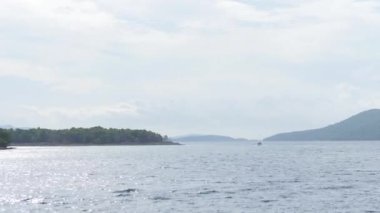 Eşsiz doğal peyzaj sahile.