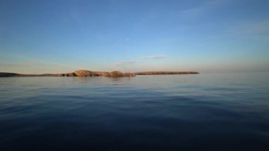 Yeni Dünya Vaigach Rus kuzeyde Arktik Okyanusu soğuk vahşi Panoraması.