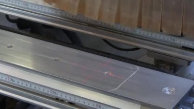 Makine ahşap Cnc endüstriyel Mobilya üretim için üzerinde lazer işaretleme.