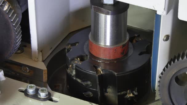 Mechanismen en details voor machine houten Cnc. — Stockvideo