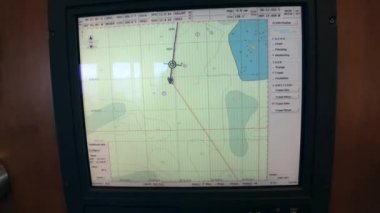 Araştırma sefer gemi gemi Antarktika Okyanusu kontrol paneli.