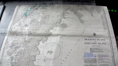 Coğrafi Harita araştırma gemisi gemi Antarktika okyanusun adada Brabant.