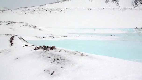 Amazing ice desert landscape in Arctic. — Stock Video