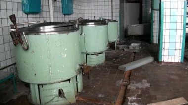 Kantin yemek odasında Pyramiden Spitsbergen Arctic.