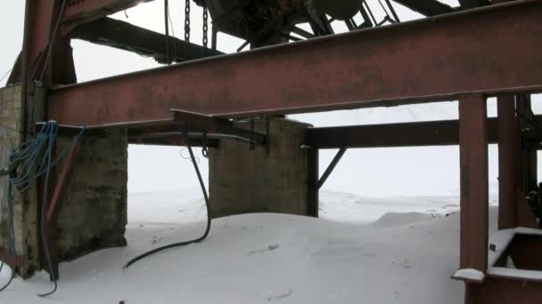 Ville abandonnée Pyramiden Spitsbergen Arctique . — Video