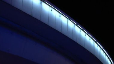 Moskova geceleri parlayan araba Köprüsü.