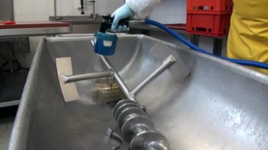 Temizleme ve yıkama profesyonel endüstriyel kıyma makinesi fabrikası.