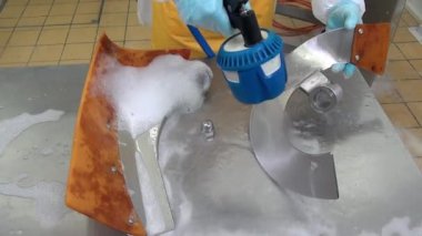 Temizleme ve yıkama salata Mikser Makinası üretim.