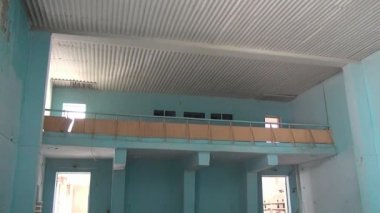 Terk edilmiş bir ıssız city kömür madenlerinde kültür harap ıssız ev.