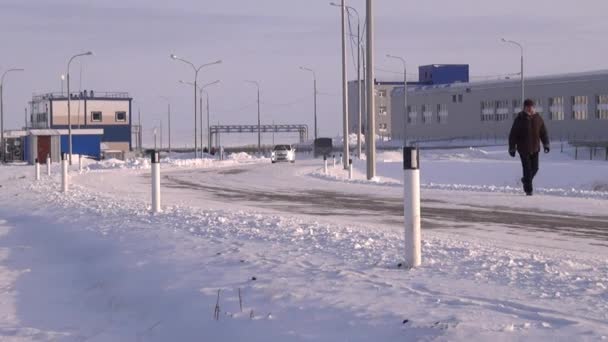 Anadyr ciudad en el extremo norte de Rusia . — Vídeos de Stock