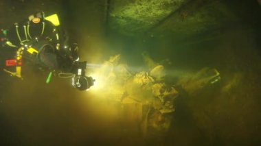 Truk Lagoon 'da sualtı enkazı.