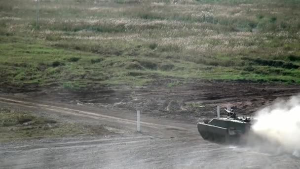 Tanque militar russo . — Vídeo de Stock