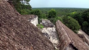 Rüzgârlar Tapınağı Tulum Maya Harabeleri Zona Arqueologica Meksika.