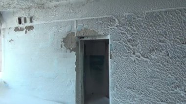 Hayalet şehir Kömür Madenleri Rusya 'daki terk edilmiş alışveriş merkezinin kalıntıları..