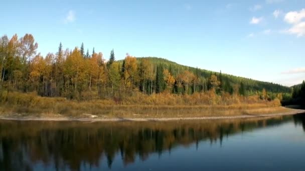 Río Lena en Siberia . — Vídeo de stock