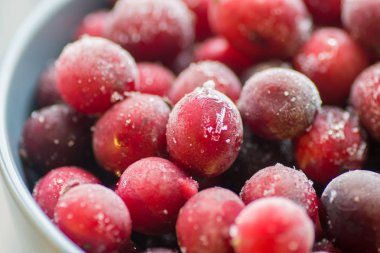 Dondurulmuş çilek portre