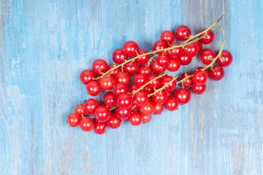 bir tahta üzerinde kırmızı kuş üzümü