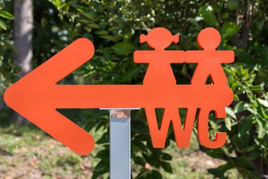 Çocuk işareti: Wc ok şeklindeki tuvalet simgesi