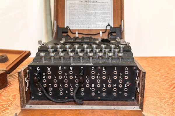 A Máquina Enigma Cipher da Segunda Guerra Mundial — Fotografia de Stock