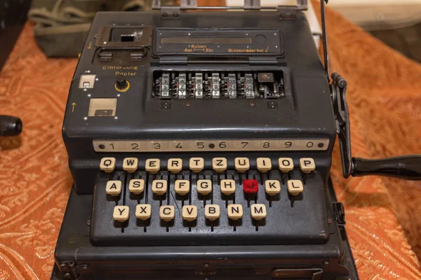 从二次世界大战恩尼格玛密码机 — 图库照片