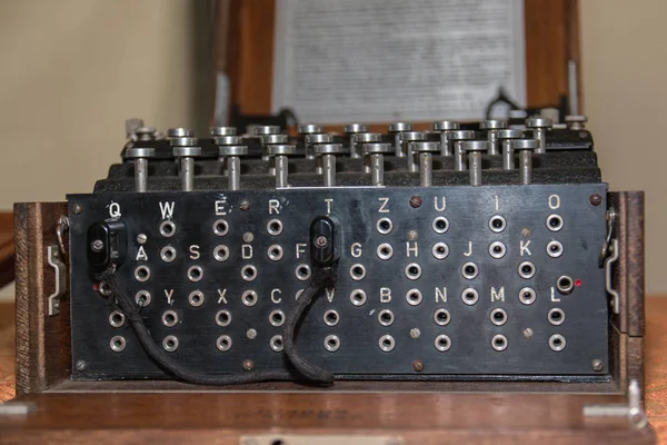 De Enigma Cipher Machine from World War Ii — Stockfoto