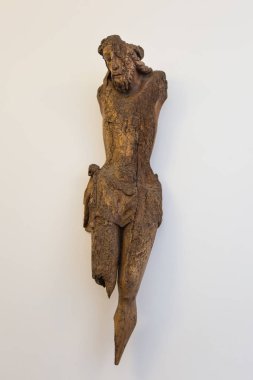 Ahşap İsa küçük heykel kalıntıları Porto Clerigos kilisede, 