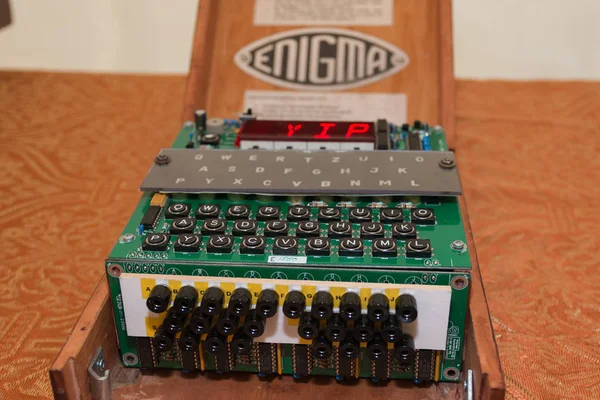 A Máquina Enigma Cipher da Segunda Guerra Mundial — Fotografia de Stock